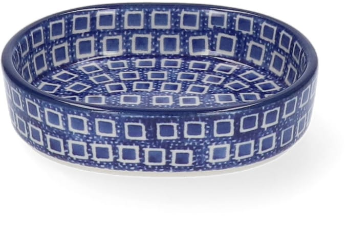 Bunzlau Castle Schaal Ovaal - Plat - Klein - Blue Diamond