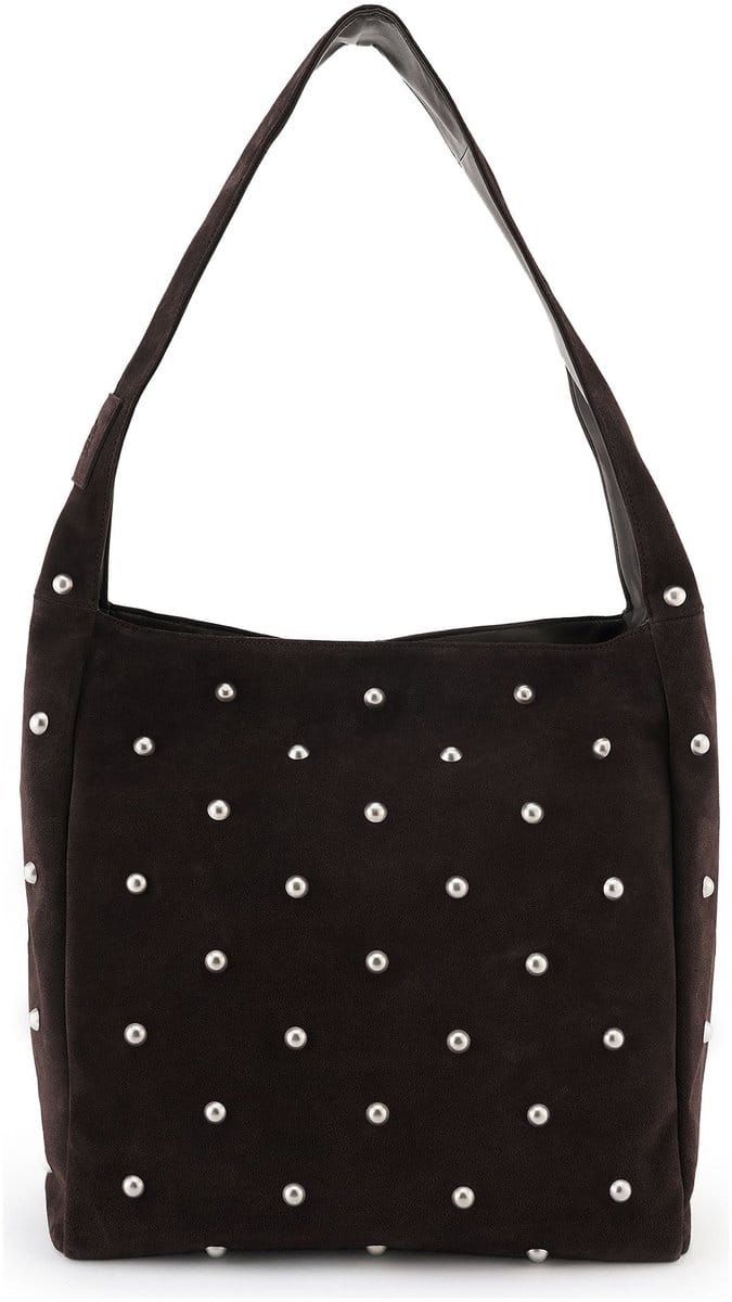 FREDsBRUDER schoudertas Endless Beads Hobo Bag Brown donkerbruin