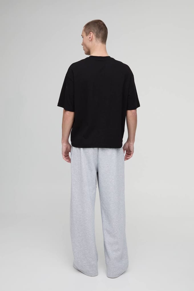 Essential Oversized Boxy Crew Neck T-Shirt | Black | Size Medium