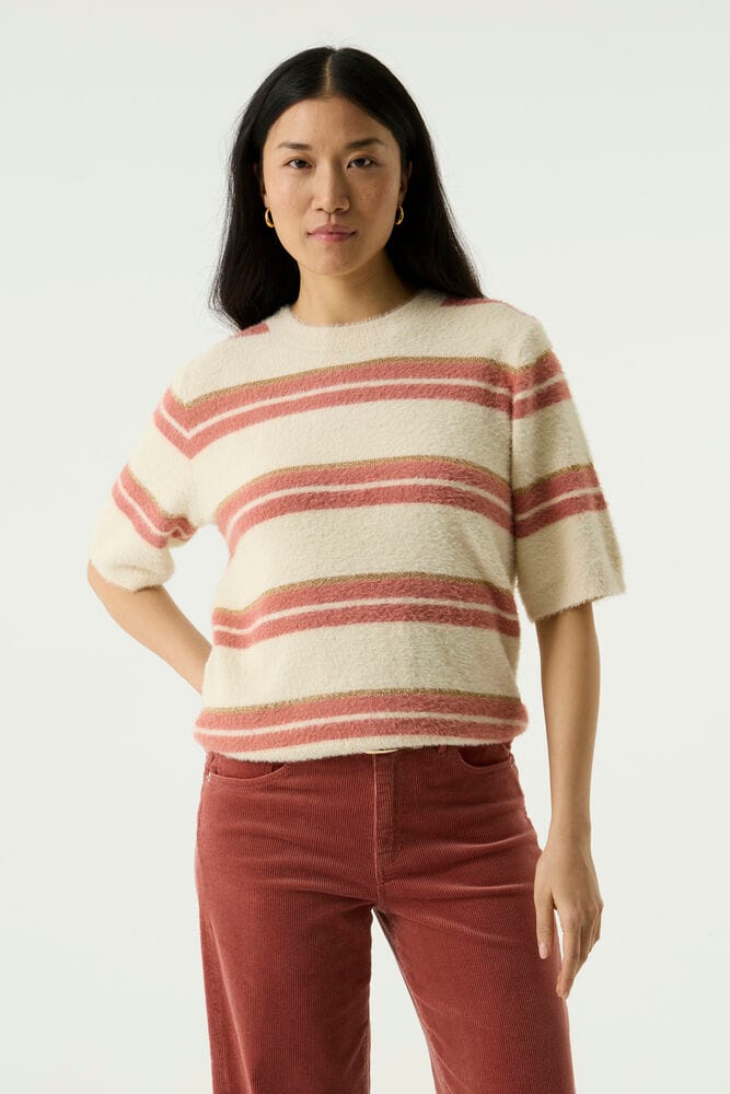 Garcia - Dames pull - Maat XL - Vrouwen - Creme - polyamide