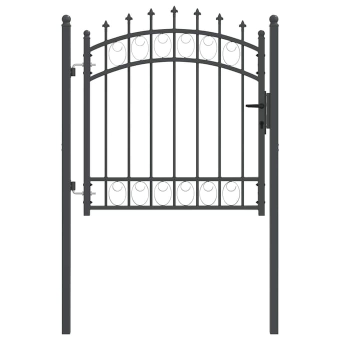 vidaXL - Hekpoort - met - spijkers - EMMEN - 104 - x - 97 - cm - Vergrendelbaar