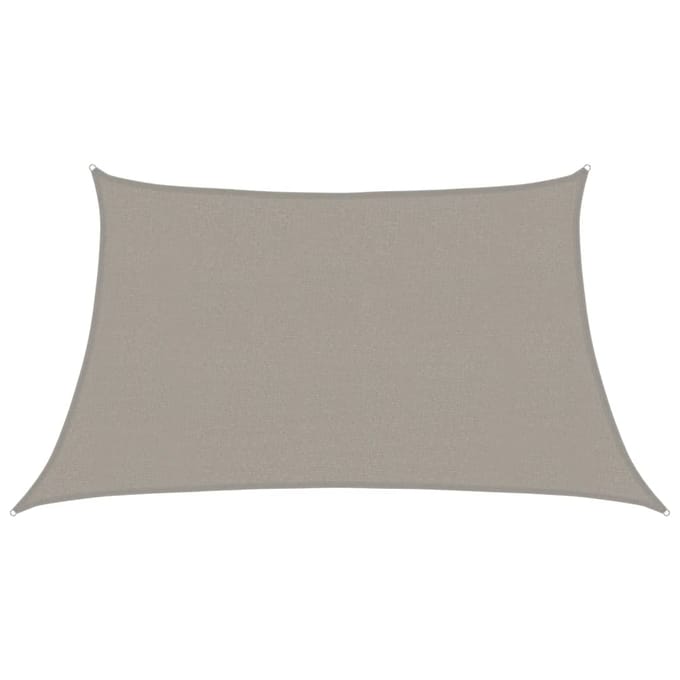 vidaXL - Zonnezeil - 160 - g/m² - trapezium - 3/4x2 - m - HDPE - lichtgrijs