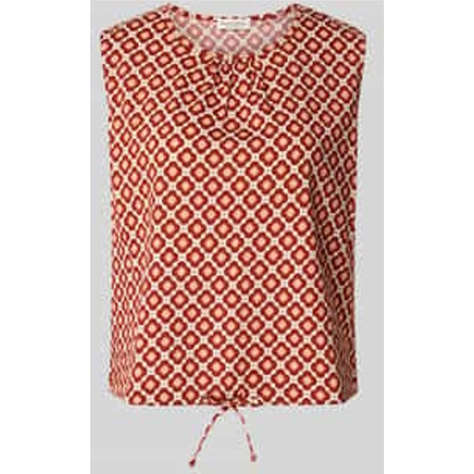 regular fit top van puur katoen