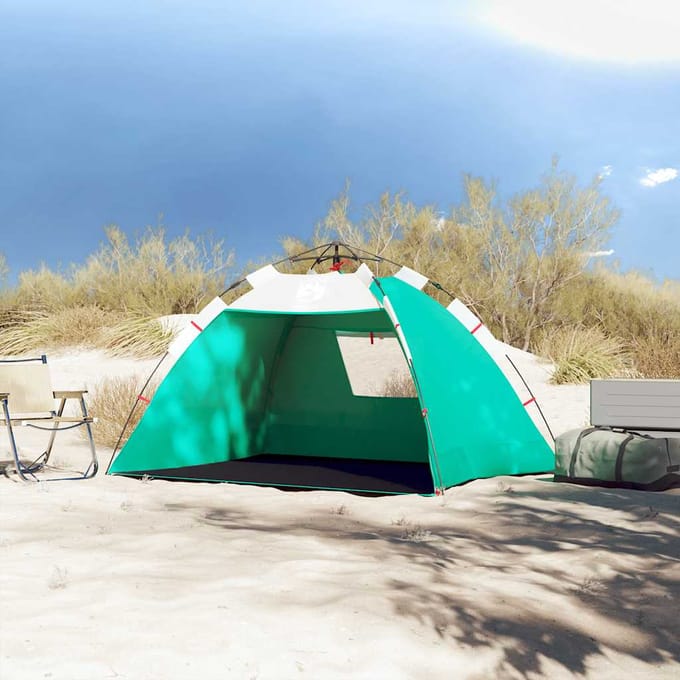 vidaXL - strandtent - 2-persoons - waterdicht - snelontgrendeling - zeegroen