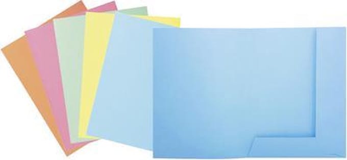 Exacompta SUPER 210 - pak van 50 dossiermappen + 2 kleppen - 24x32cm - - Lichtblauw - 332006E