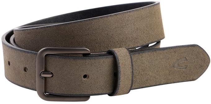 camel active Riem van zuiver leer - Maat menswear-L - Grijs
