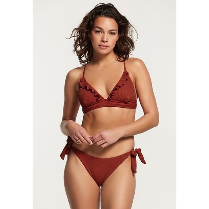 Shiwi Beau Bikini Set Riviera Structure Ochre Brown Taglia: 44 | Bikini Outlet | Donna | Marrone