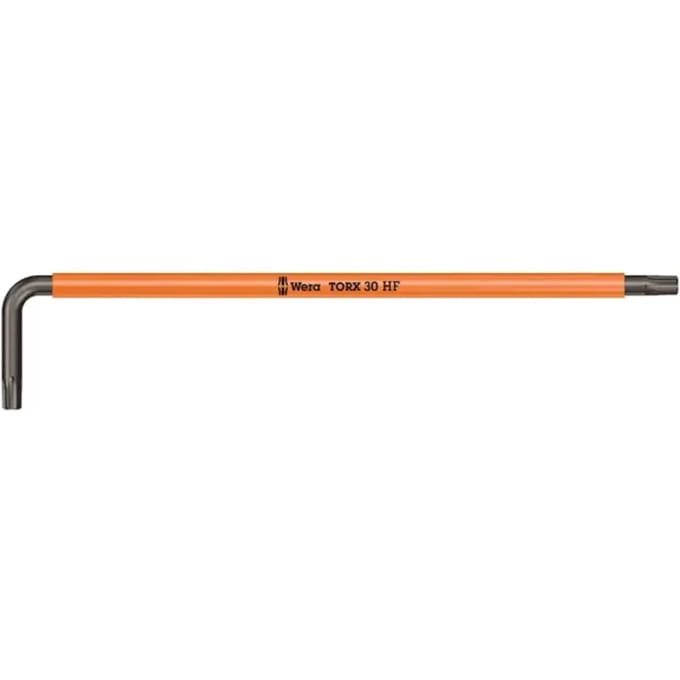 Inbussleutel, haaks, ret. functie, lang Wera 967 SXL HF TORX 30