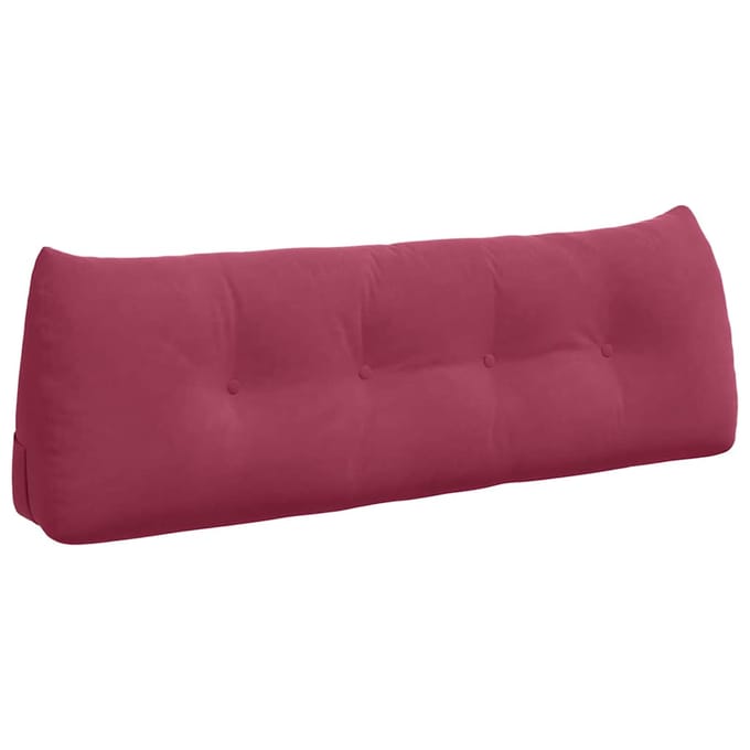 vidaXL - Rugkussen - Wijnrood - 140 - x - 50 - x - 24 - cm - Fluweel
