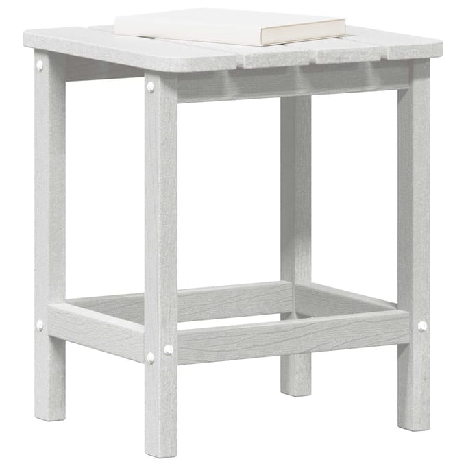 vidaXL Bijzettafel Wit 38 x 38 x 46 cm Polyetheen
