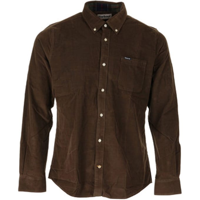 Overhemd Lange Mouw Barbour Ramsey Tailored Cord Shirt