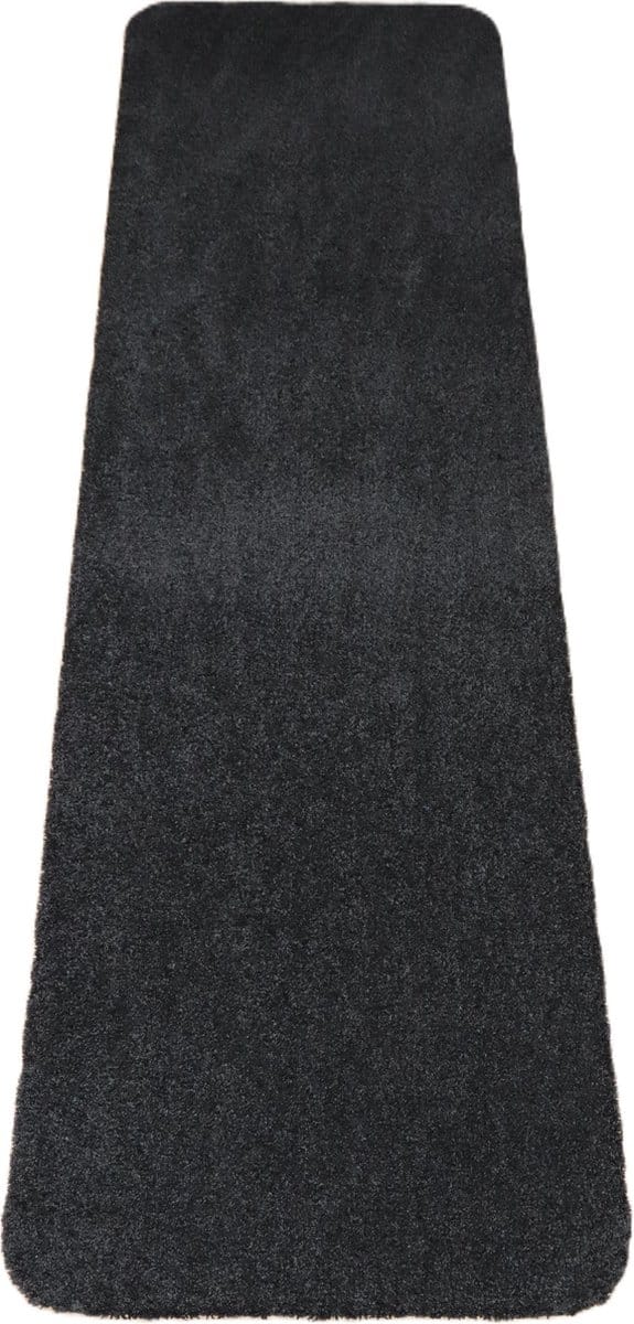 PRIMA - Soft - Wastafelmat - Badmat - Loper - zwart - antraciet - 40x150cm - antislip