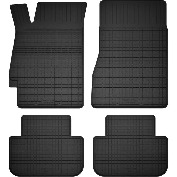 Wielganizator BasicProtect Serie - Rubber Automatten - 4 stuks - Rant 1,5 cm - Antislip