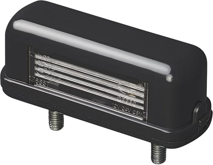 ProPlus Compacte kentekenverlichting - 85 x 35 mm - E9-gekeurd - Zwart ontwerp