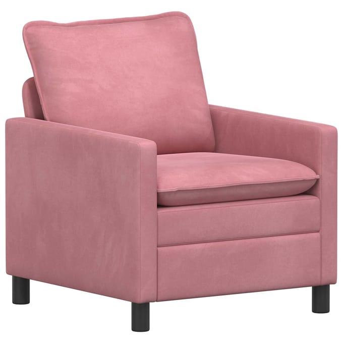 vidaXL - Bank - Roze - 76 - x - 81 - x - 87,5 - cm - Fluweel