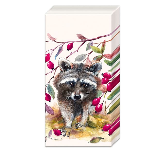 Zakdoeken Bandit cream - IHR - 21x21 cm