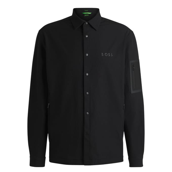 Boss Heren B Lite Snap Langsleeve Overhemd (Zwart)