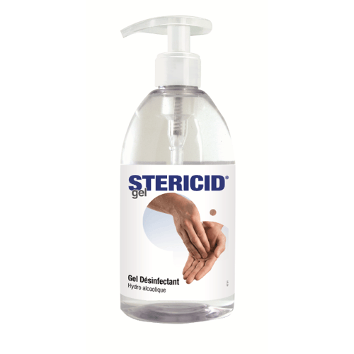 SG STERICID - Hydroalcoholische gel 500 ml - 8 flesjes van 500 ml
