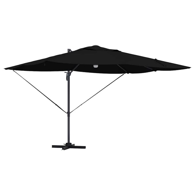 vidaXL - Parasol - Zwart - 351 - x - 250 - x - 253 - cm - Polyester - en - Aluminium