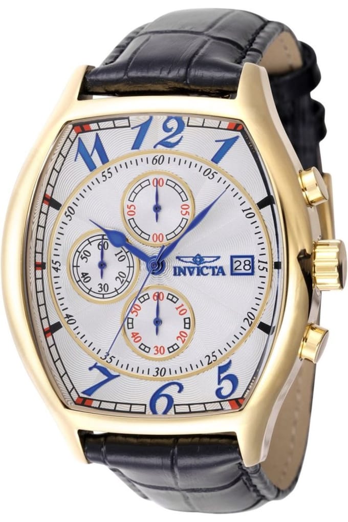 Invicta Specialty 49839 Heren Horloge - Quartz Uurwerk - Roestvrij Staal met zilveren Wijzerplaat - 43mm