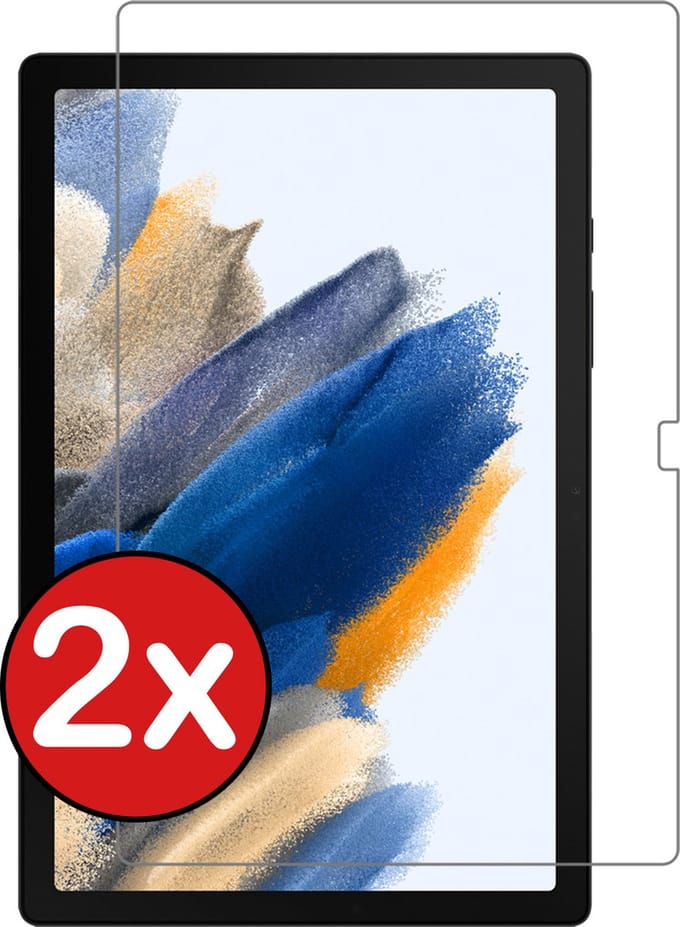 Screenprotector - 2 Stuks - Geschikt voor Samsung Galaxy Tab A8 - Extra Sterk - Beschermglas - Gehard Glas - Tempered Glass - Screen Protector