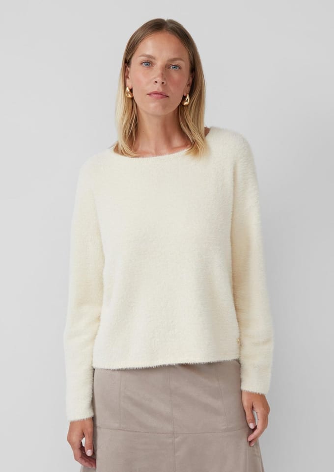 s.Oliver BLACK LABEL - Dames pull - Maat M - Vrouwen - Bruin - polyamide