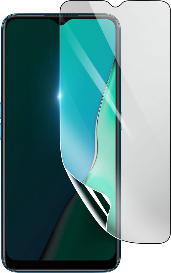 3mk, Geschikt voor Oppo A9 2020, Schokbestendige Hydrogel Screenprotector, Transparant