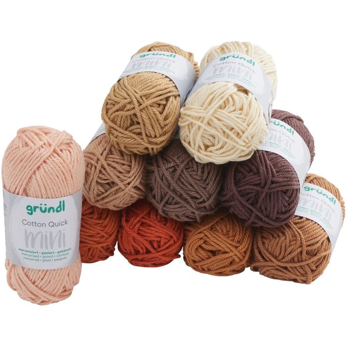 6145-5 Cotton Quick Mini Shades of Brown 10x15gram