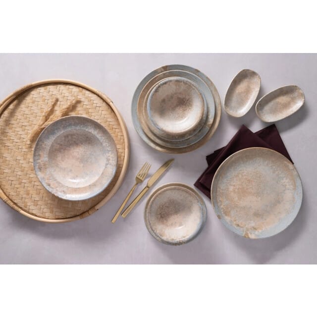 Bonna Dinerbord - Luz - Porselein - 27 cm - set van 6