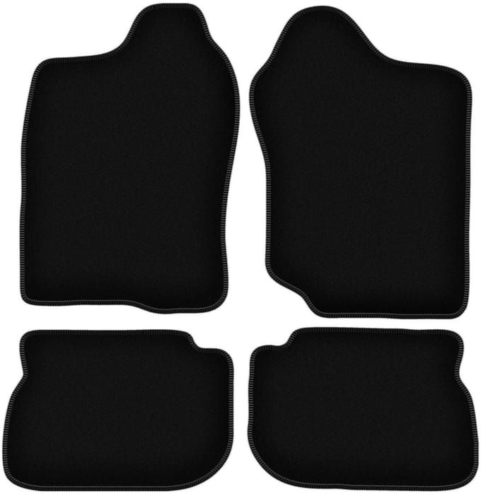 BASIC zwarte veloursmatten voor: Suzuki Jimny SUV (1998-2007)