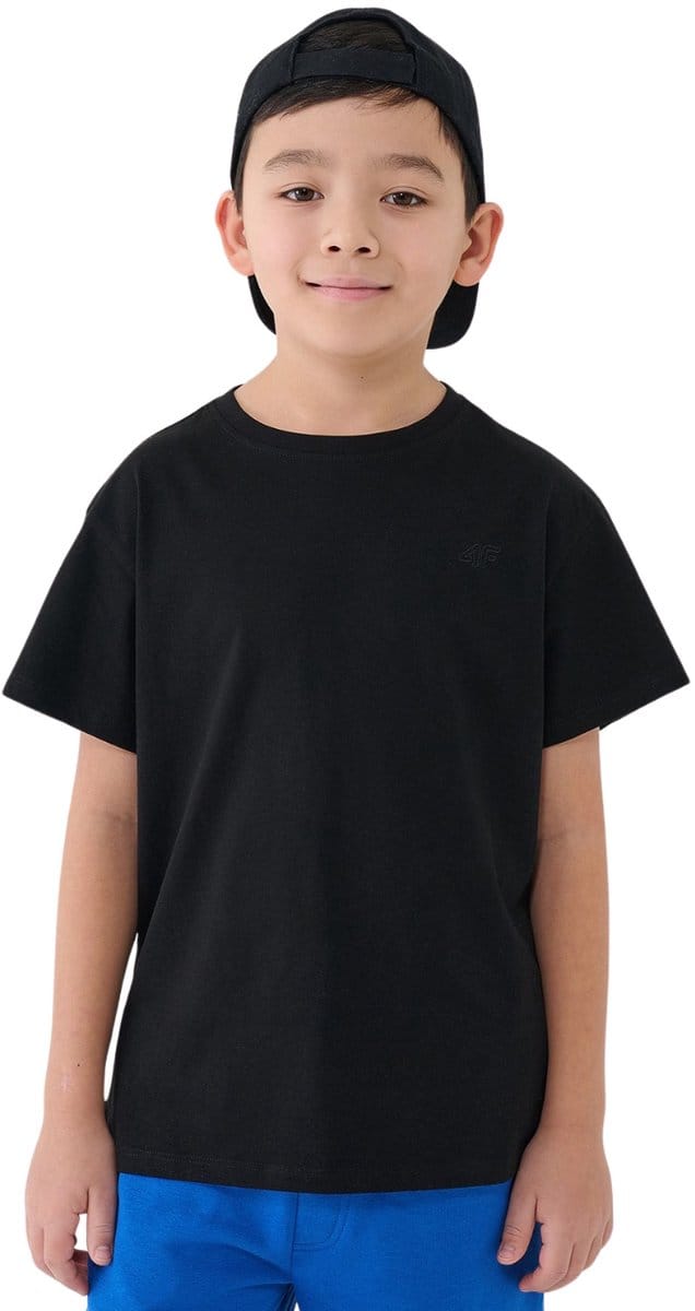 4F T-shirt Jongens Zwart - Maat 152cm