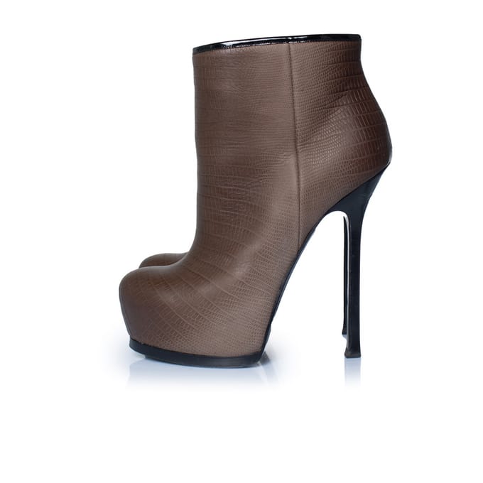 Yves Saint Laurent Tribute leren enkellaarsjes