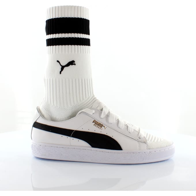 Puma Basket Sock Style EvoKnit Wit Textiel Damestrainers 365832 01