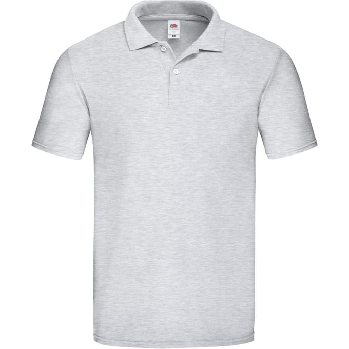 Fruit of the Loom Heren Original Heather Poloshirt (Grijs)