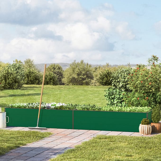 297 x 99 x 39 cm Moestuinbak Halfsize, Groen