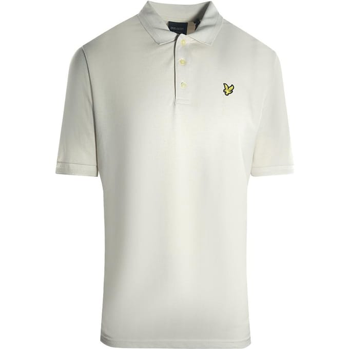 Lyle & Scott Herenpolo met gestructureerde punten (Lichte mist)