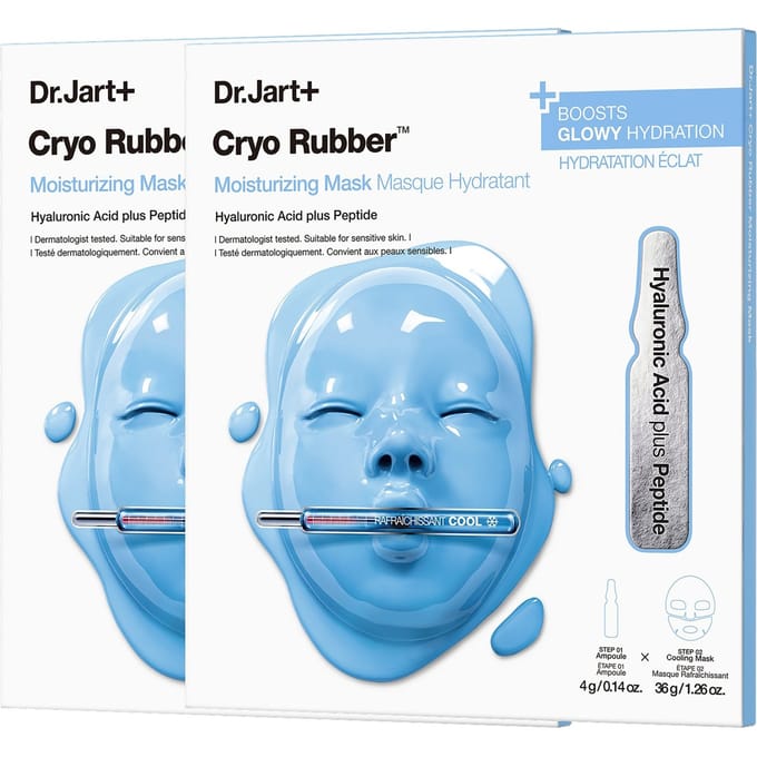 Dr.Jart+ Cryo Rubber Moisturizing Hydrogel Face Mask with Hyaluronic Acid (2 Pack)