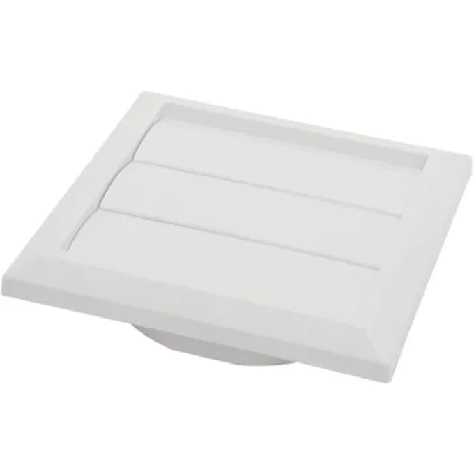 Sencys Overdrukrooster Lamel Ø100/125mm Kunststof Wit