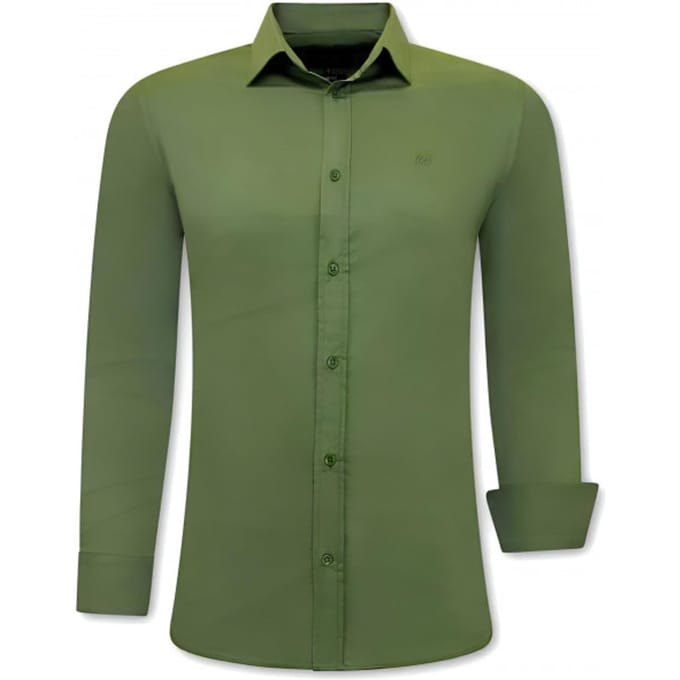 Exclusieve Blanco Overhemden Heren - Slim Fit - 3083 - Groen