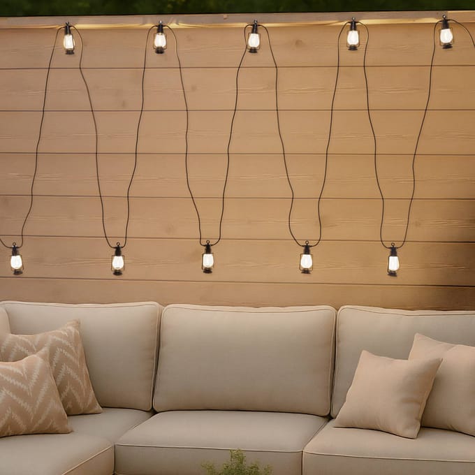 Lamkur LED lichtketting Garlands, lengte 1000 cm, zwart, 10-lamps.