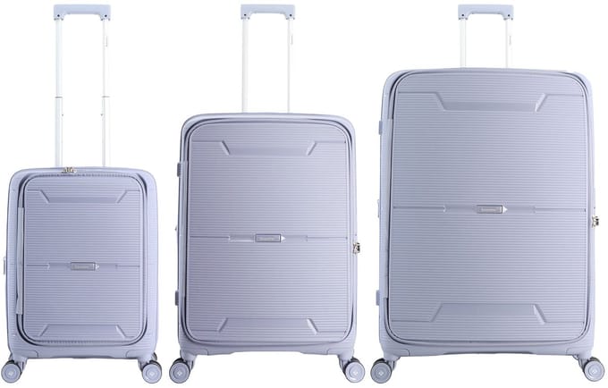 Saxoline Blue Boho Harde koffer set / Trolley set / Reiskoffer set - (S/M/L) - Lila - lila / Set