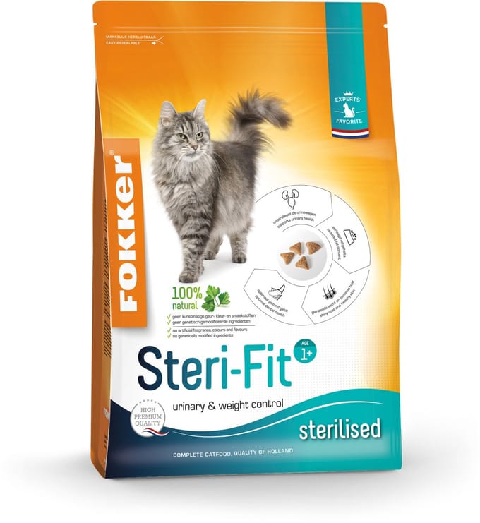 Fokker Steri-Fit Kattenvoer Gevogelte - 10 kg