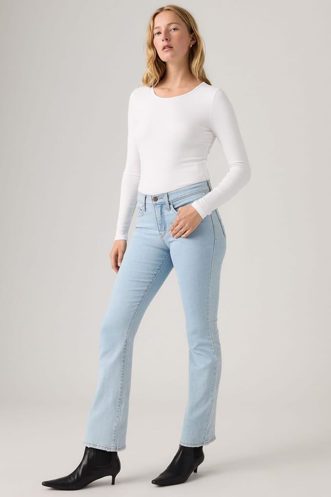 Slim fit bell bottom in 5-pocketmodel, model '315'