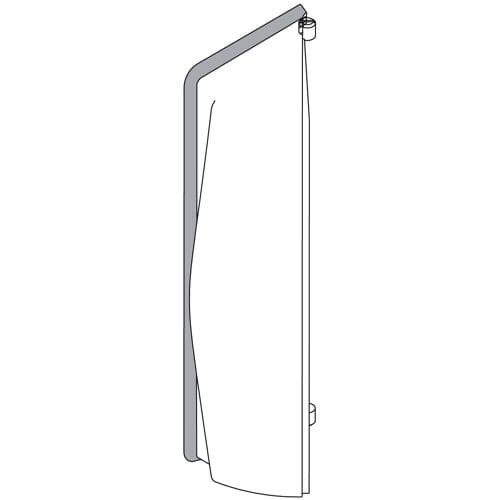 Hansgrohe replacement side cover for shower panel 25974880