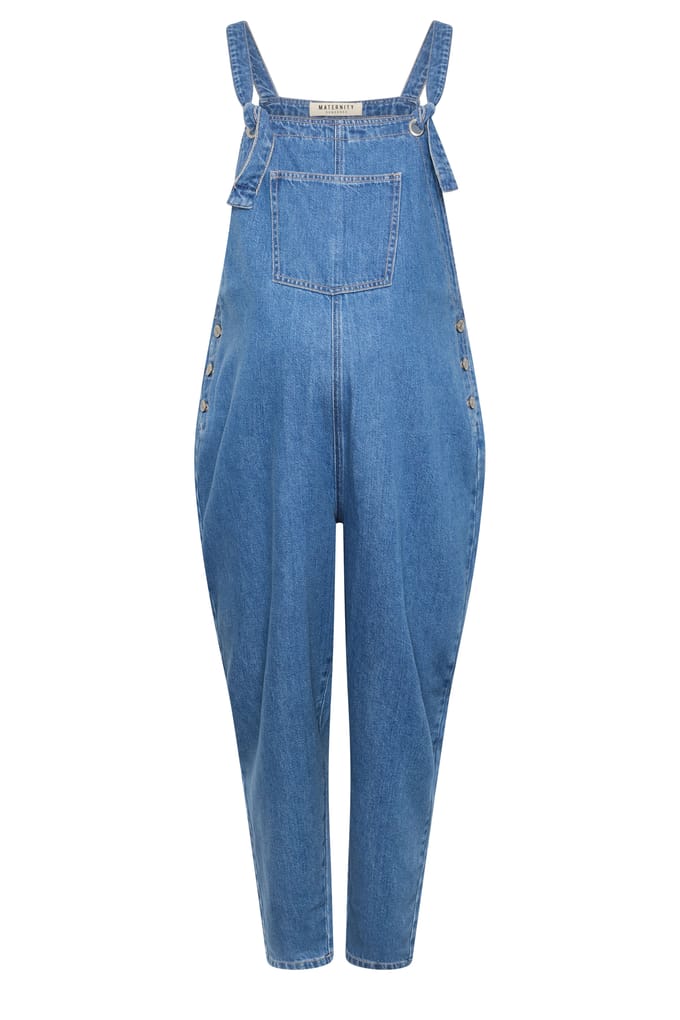 Bump It Up Maternity Blauwe Denim Tuinbroek Size 48