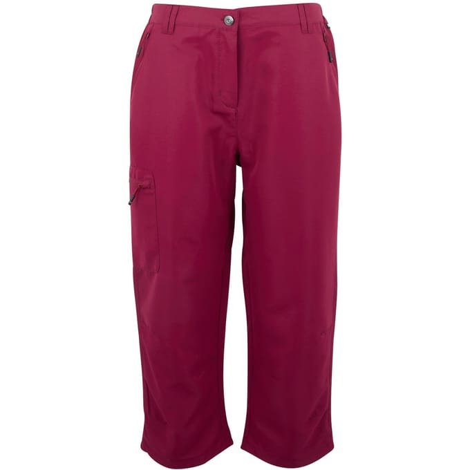 Regatta Dames/Dames Chaska III Walking Capri Cropped Broek (Beaujolais)