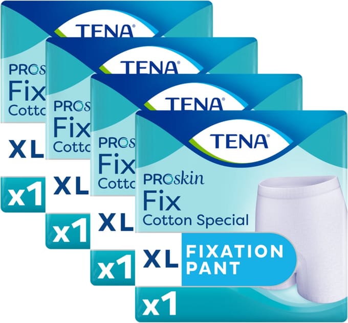 4x Tena Fix cotton special maat XL (1 set)