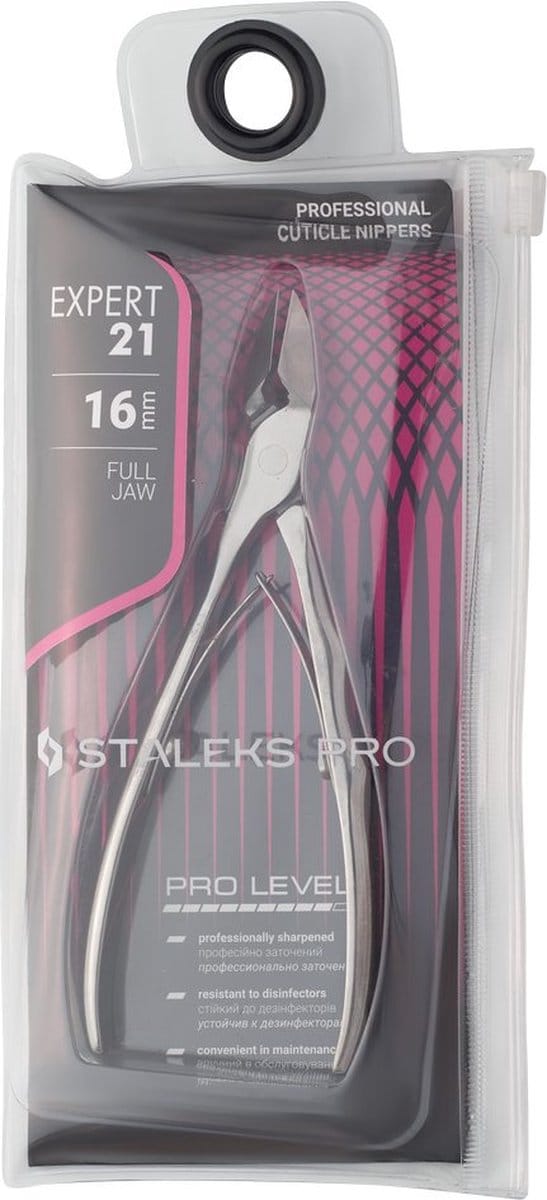 Staleks Pro Expert 21 - 16mm - Full Jaw - Cuticle Nippers
