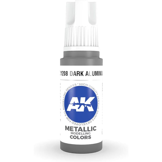 Dark Aluminium Acrylic Modelling Color - 17ml - AK-11208