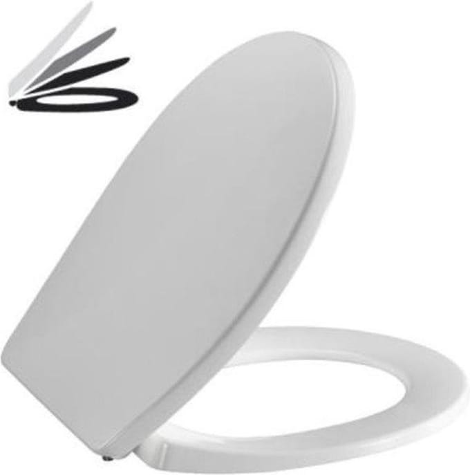Pressalit Tivoli softclosetzitting met softclose met uni flex scharnier met kantelbevestiging wit